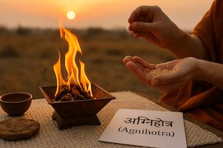 Featured image for “🕉️ Wo das Licht geopfert wird – Die Seele des Agnihotra”